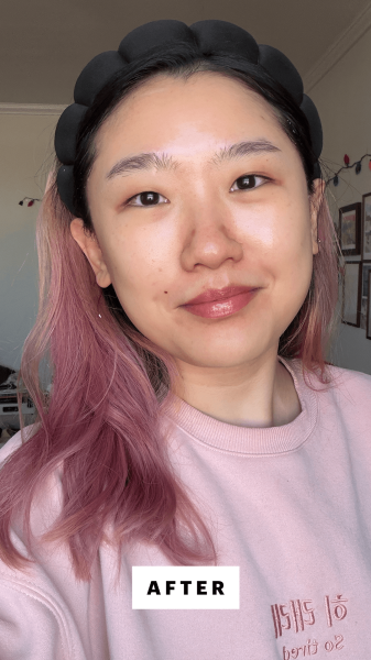 Image may contain Head Person Face Adult Photography Portrait Happy Smile Cosmetics Lipstick and Skin